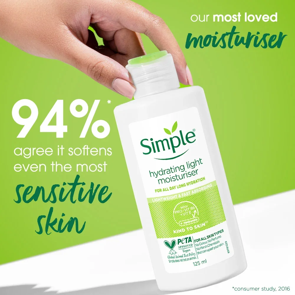Simple Kind to Skin Hydrating Light Moisturiser (125mL)