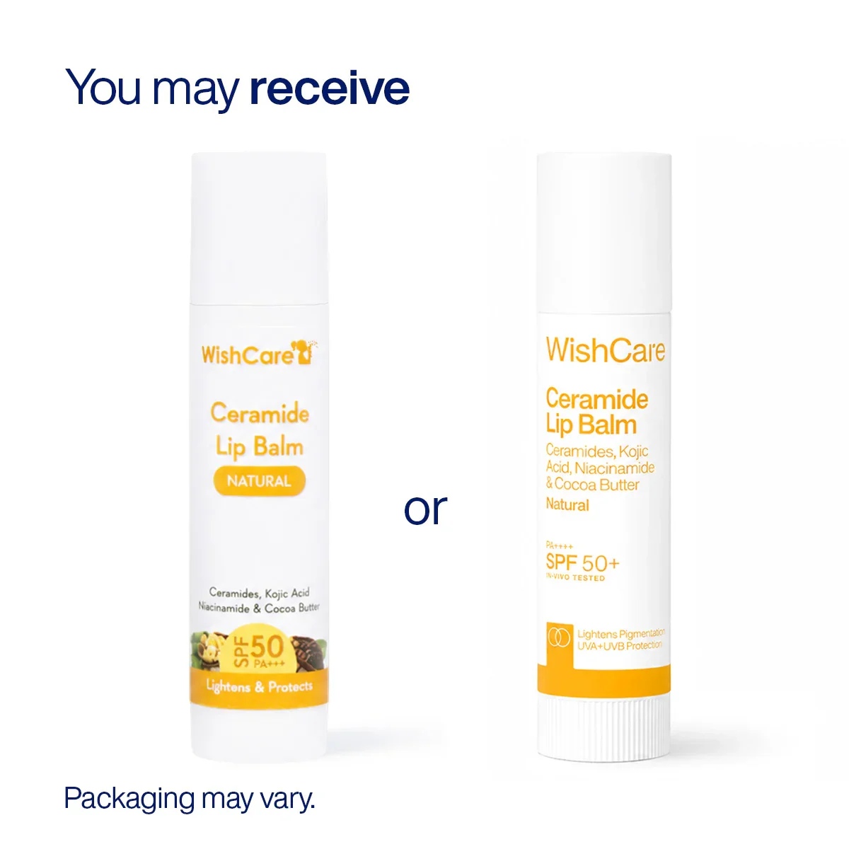 WishCare Ceramide Lip Balm With SPF 50 PA+++ Untinted (5g)
