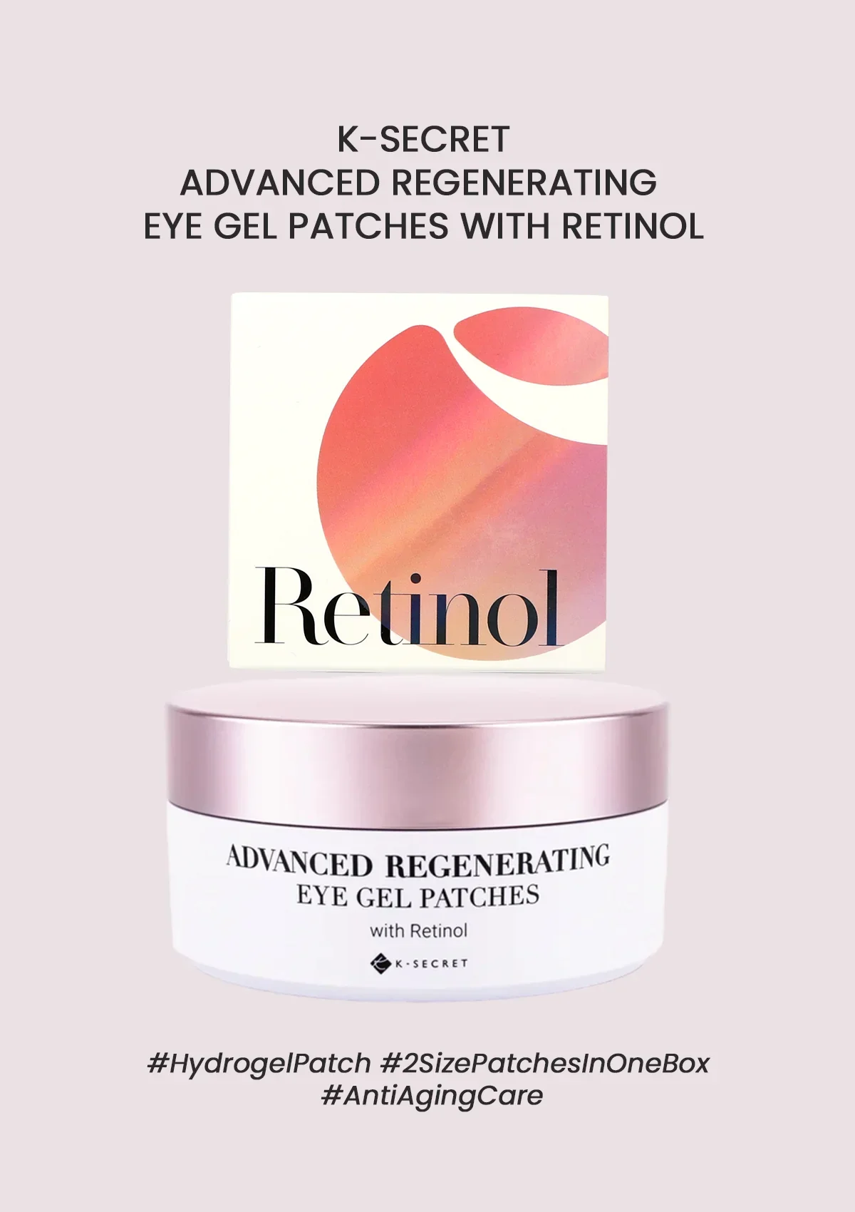 K-SECRET Advanced Regenerating Eye Gel Patches (Retinol) (60pcs)