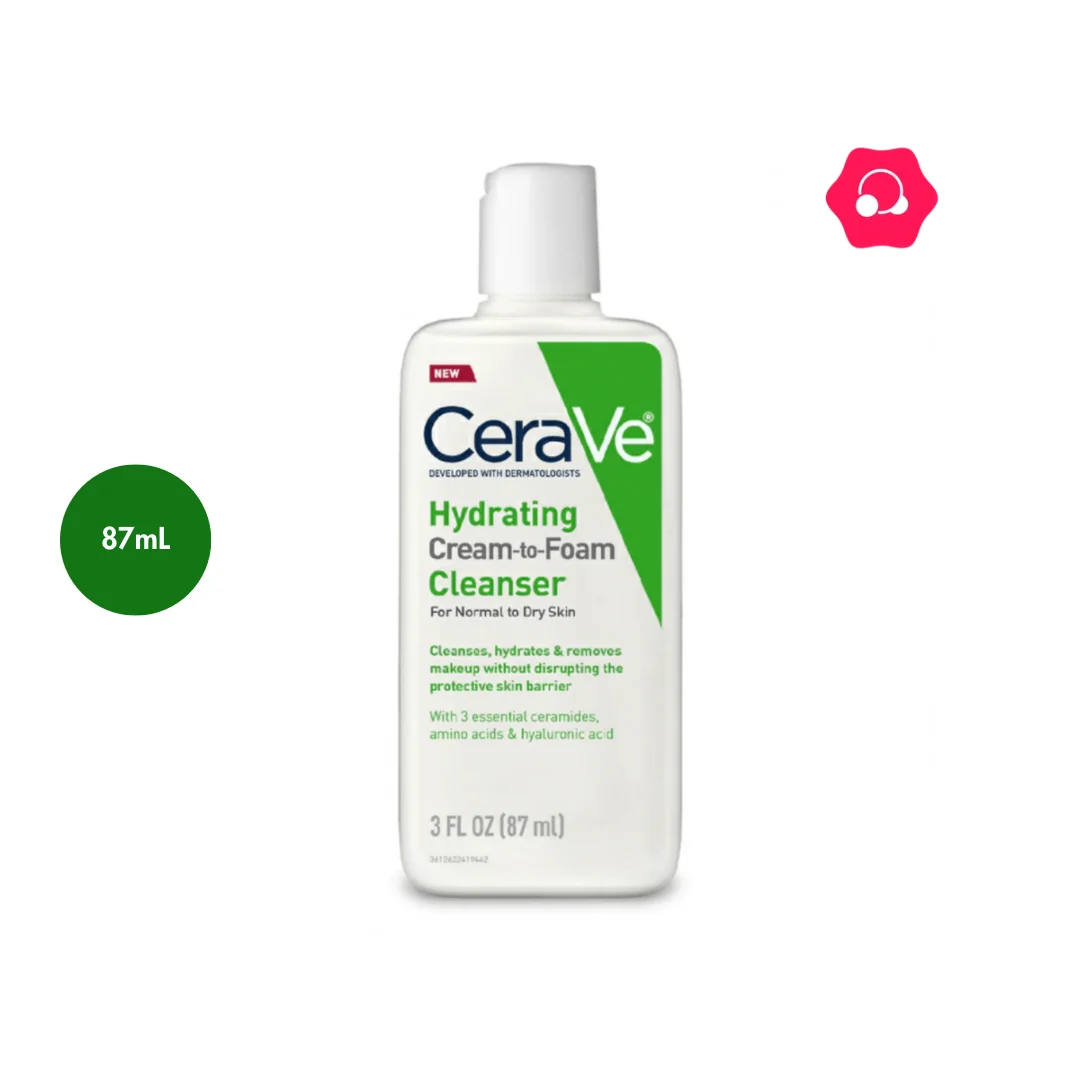 CeraVe Hydrating Cream to Foam Cleanser Miniature (87mL)