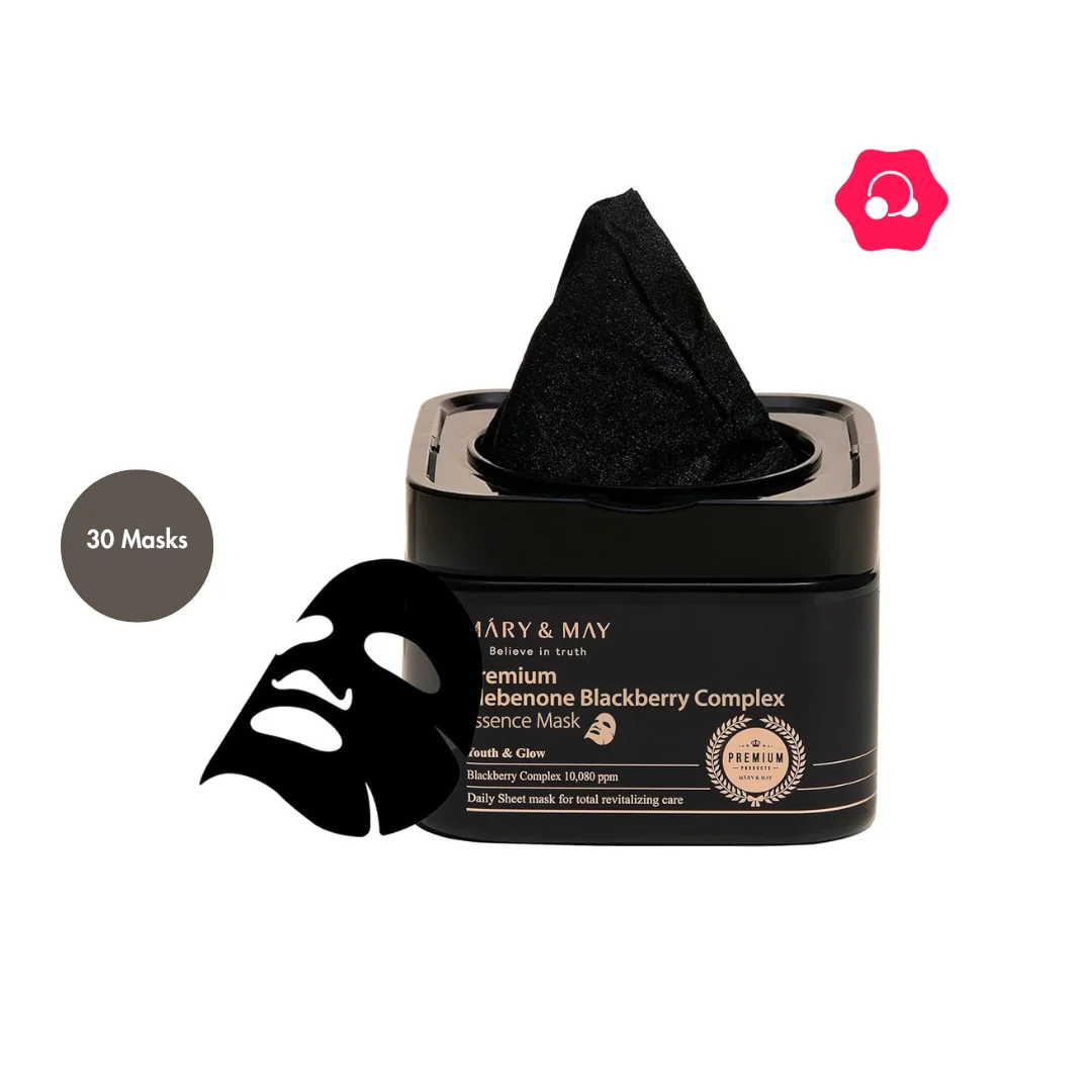 Mary &amp; May Premium Idebenon Blackberry Complex Essence Mask (20 Masks)