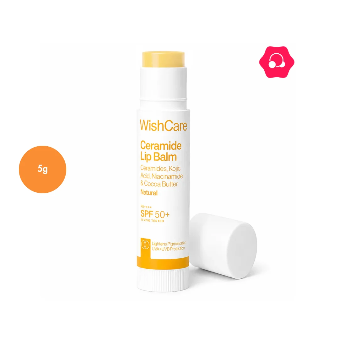 WishCare Ceramide Lip Balm With SPF 50 PA+++ Untinted (5g)