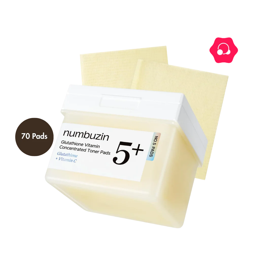 numbuzin No. 5+ Glutathione Vitamin Niacinamide Concentrated Pad (70 Pads)