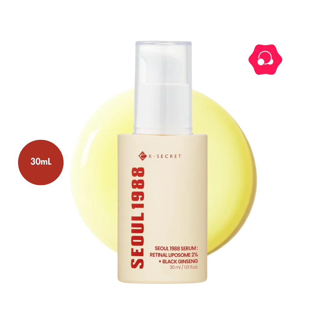 K-SECRET SEOUL 1988 Serum : Retinal Liposome 2% + Black Ginseng (30mL)