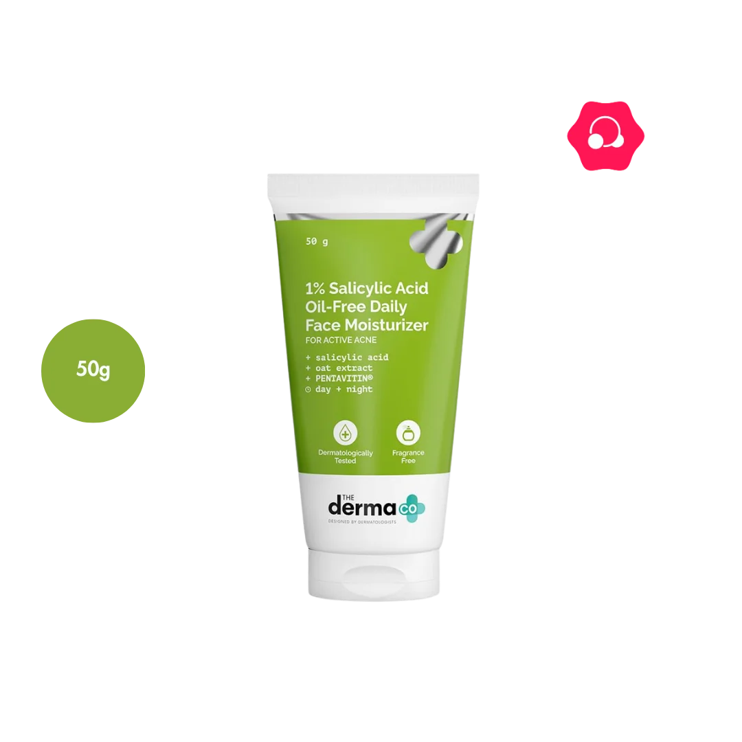 The Derma Co 1% Salicylic Acid Oil-Free Face Moisturizer (50g)