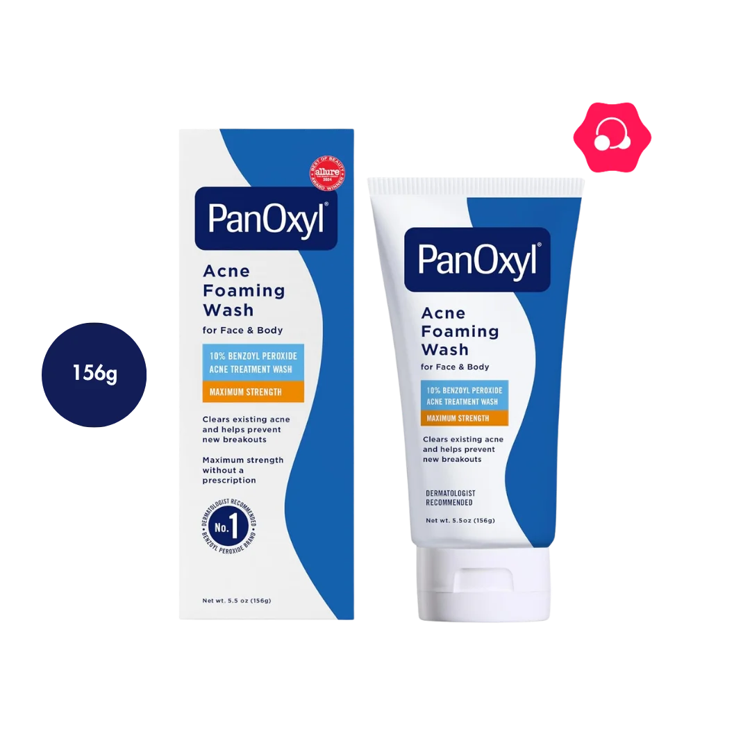 PanOxyl Acne Foaming Wash with 10% Benzoyl Peroxide (156g)