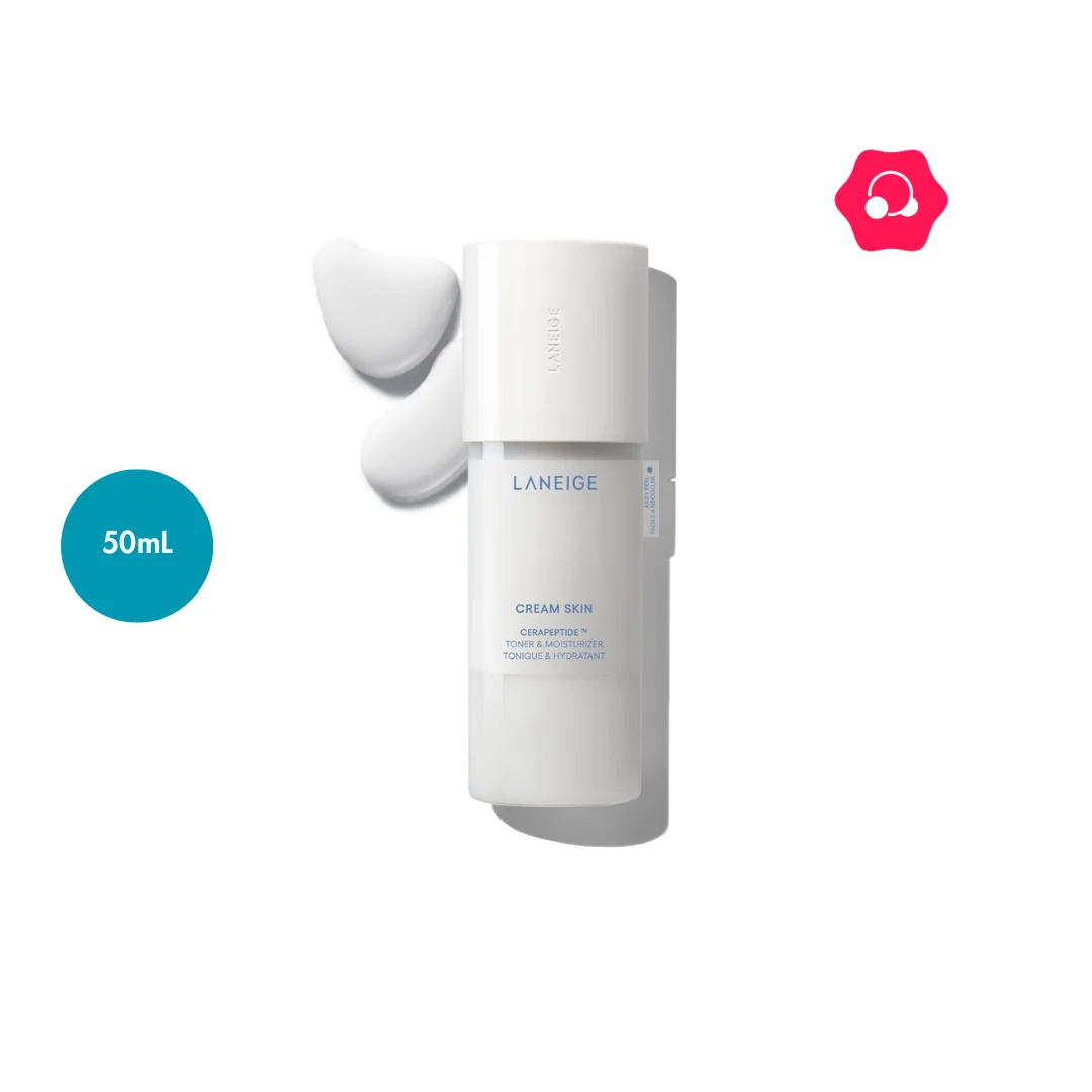 LANEIGE Cream Skin Cerapeptide Refiner Toner &amp; Moisturizer Travel Size (50mL)